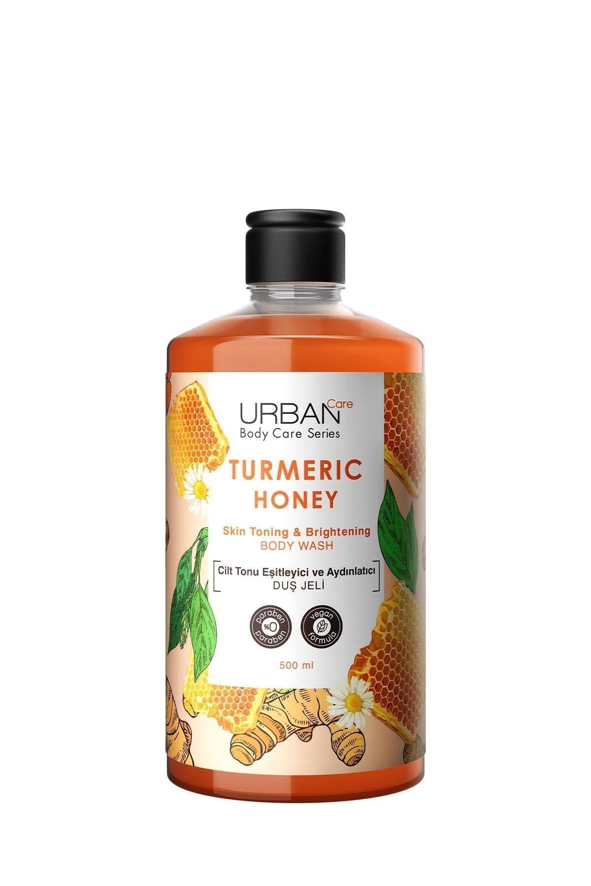 URBAN CARE TURMERIC HONEY CİLT TONU EŞİTLEYİCİ VE AYDINLATICI DUŞ JELİ 500 ML