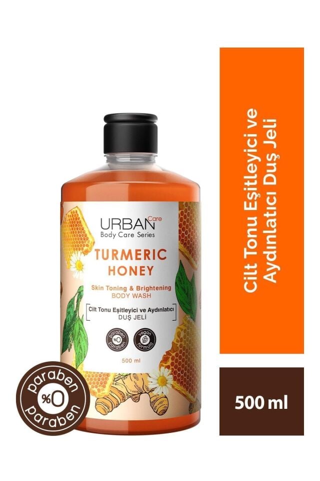 URBAN CARE TURMERIC HONEY CİLT TONU EŞİTLEYİCİ VE AYDINLATICI DUŞ JELİ 500 ML
