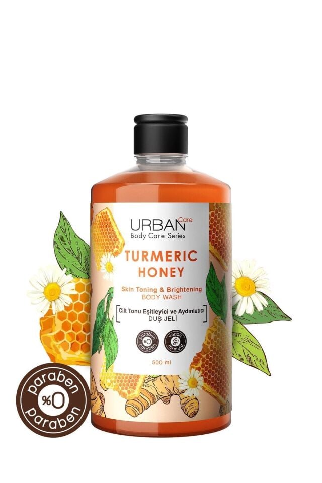 URBAN CARE TURMERIC HONEY CİLT TONU EŞİTLEYİCİ VE AYDINLATICI DUŞ JELİ 500 ML