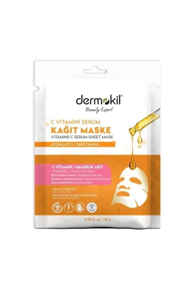 DERMOKİL C VİTAMİNLİ KAĞIT MASKE