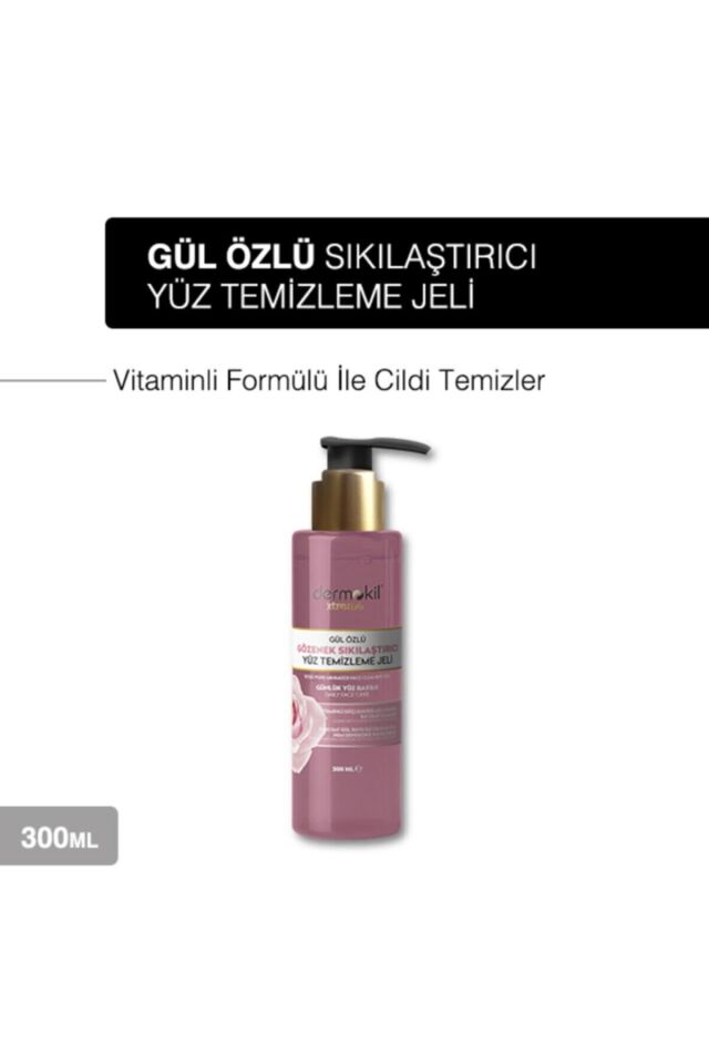DERMOKİL GÜL ÖZLÜ YÜZ TEMİZLEME JELİ 300ML