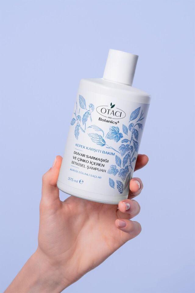 OTACI BOTANİCS KEPEK KARŞITI BAKIM DUVAR SARMAŞIĞI VE ÇİNKO İÇEREN BİTKİSEL ŞAMPUAN 375 ML