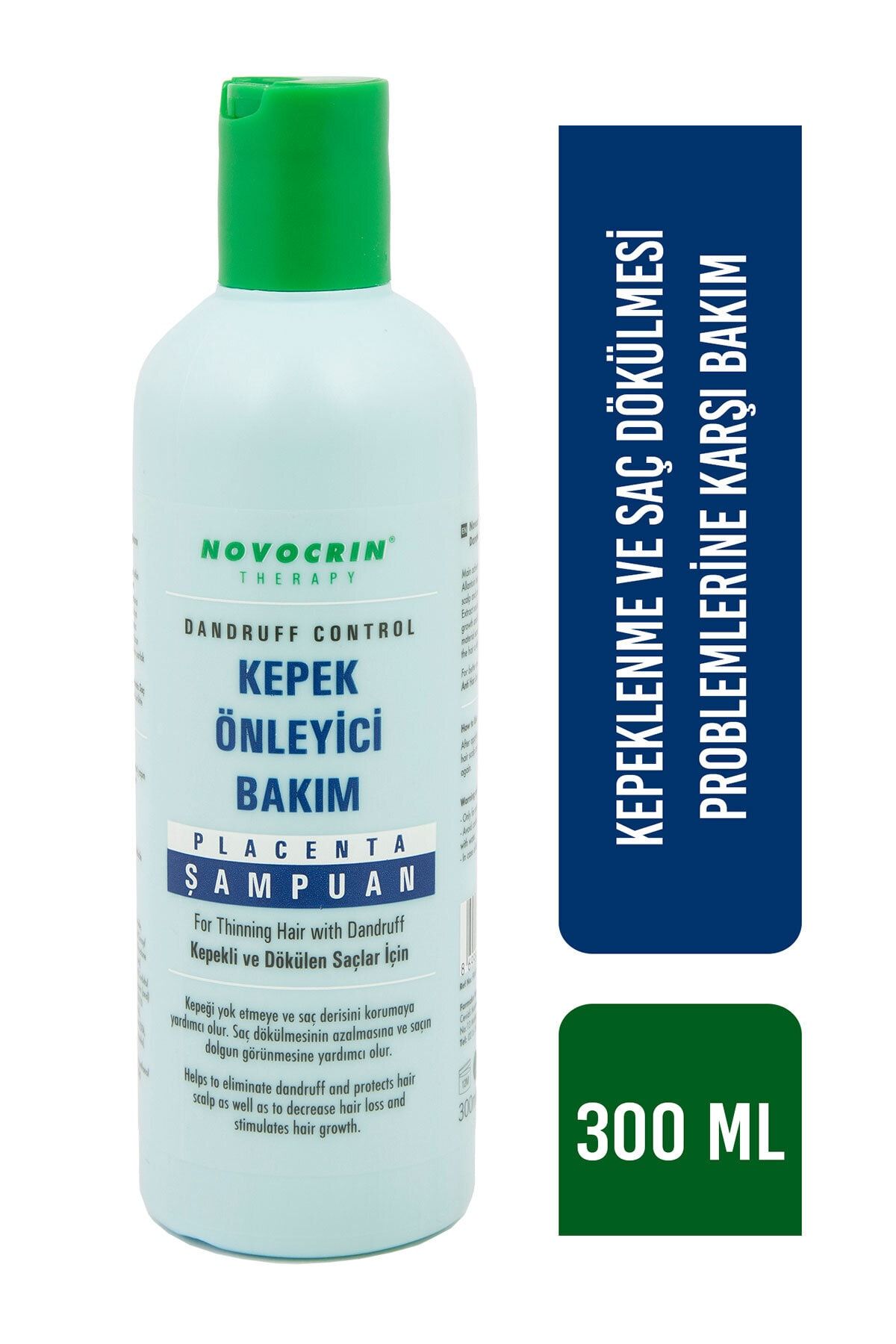NOVOCRİN PLACENTA KEPEK ÖNLEYİCİ BAKIM ŞAMPUANI 300 ML