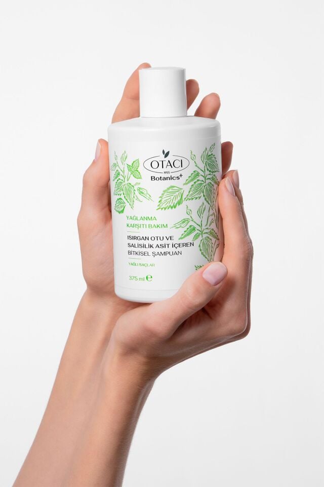 OTACI BOTANİCS YAĞLANMA KARŞITI BAKIM ISIRGAN OTU VE SALİSİLİK ASİT İÇEREN BİTKİSEL ŞAMPUAN 375 ML