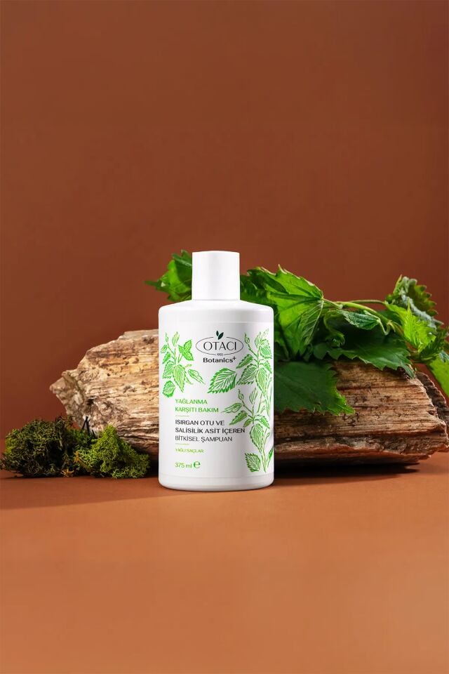 OTACI BOTANİCS YAĞLANMA KARŞITI BAKIM ISIRGAN OTU VE SALİSİLİK ASİT İÇEREN BİTKİSEL ŞAMPUAN 375 ML