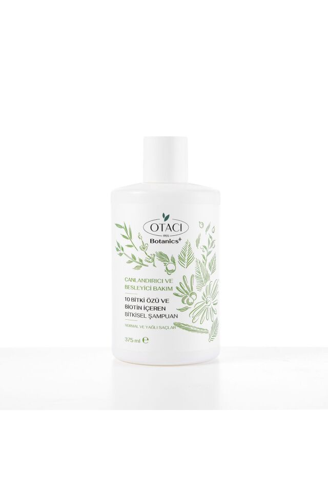 OTACI BOTANİCS CANLANDIRICI VE BESLEYİCİ BAKIM 10 BİTKİ ÖZÜ VE BİOTİN İÇEREN BİTKİSEL ŞAMPUAN 375 ML