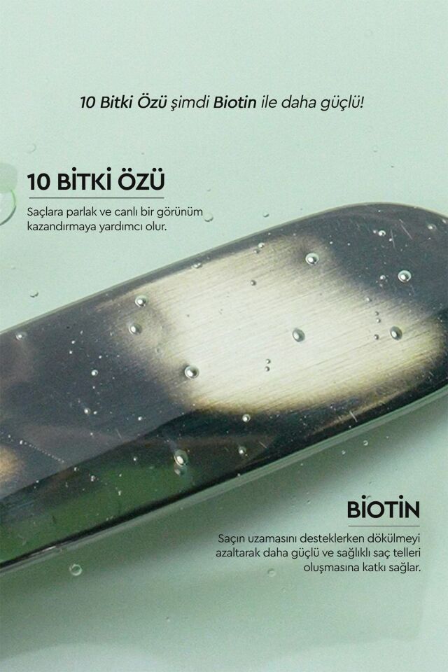 OTACI BOTANİCS CANLANDIRICI VE BESLEYİCİ BAKIM 10 BİTKİ ÖZÜ VE BİOTİN İÇEREN BİTKİSEL ŞAMPUAN 375 ML