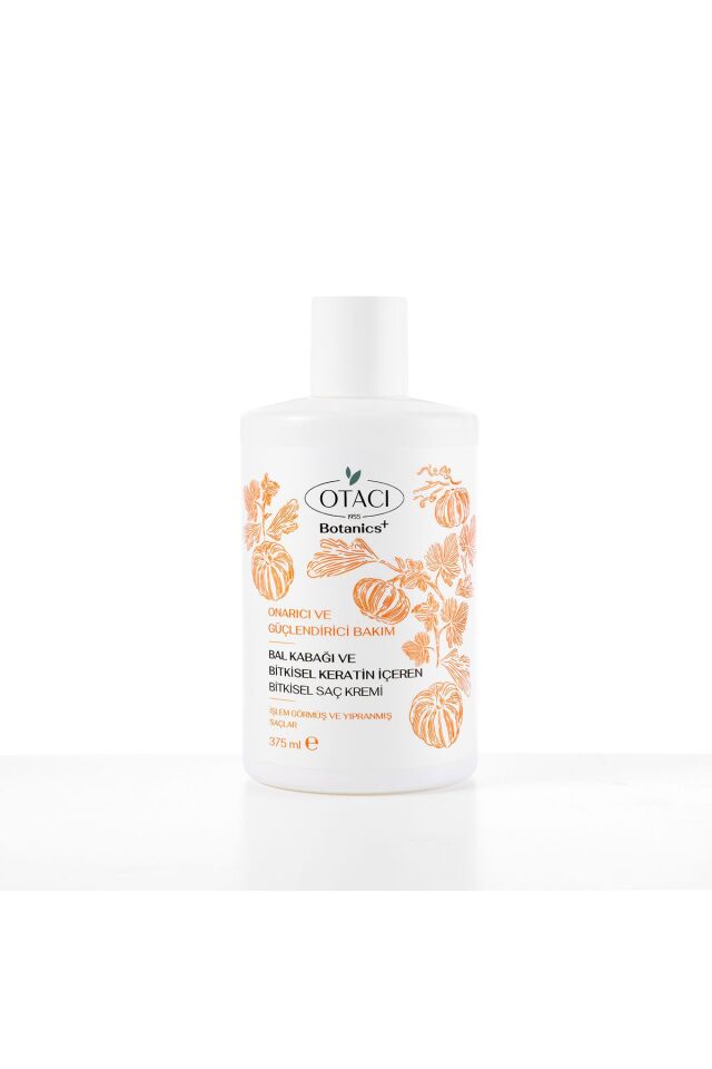 OTACI BOTANİCS ONARICI VE GÜÇLENDİRİCİ BAKIM BAL KABAĞI VE BİTKİSEL KERATİN İÇEREN BİTKİSEL SAÇ KREMİ 375 ML