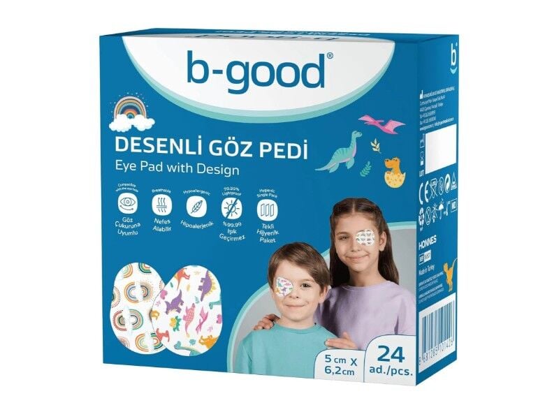 B-GOOD GÖZ PEDİ DESENLİ 5X6,2 CM 24'LÜ