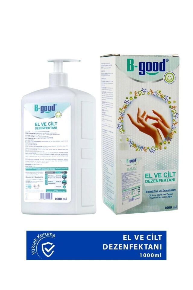 B-GOOD EL VE CİLT DEZENFEKTANI 1000 ML (BİYOSİDAL RUHSATLI)