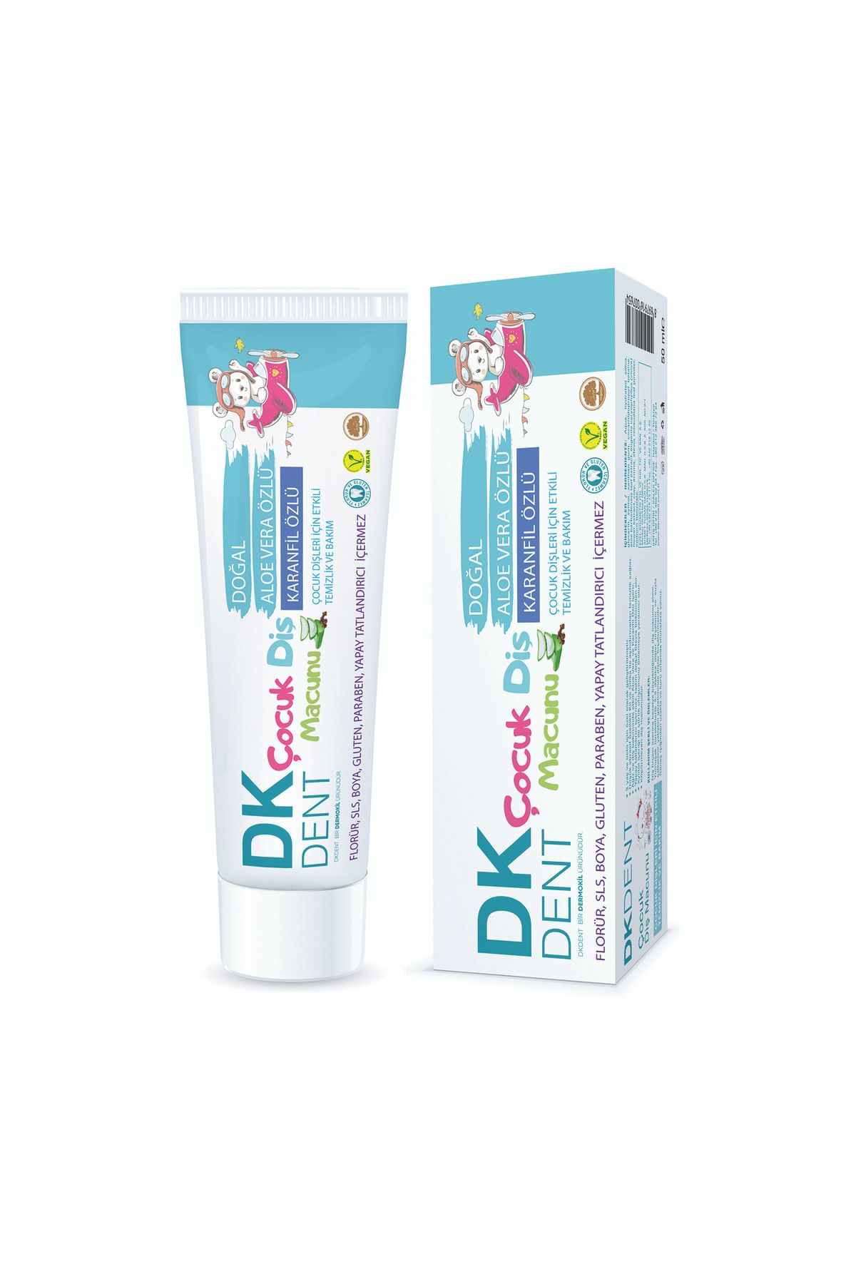 DK DENT ALOE VERA ÖZLÜ ÇOCUK DİŞ MACUNU 50 ML