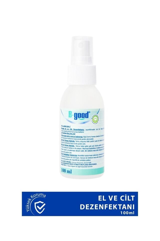 B-GOOD EL VE CİLT DEZENFEKTANI 100 ML (BİYOSİDAL RUHSATLI)