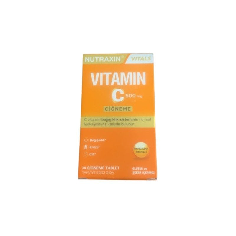 NUTRAXIN C VITAMIN 500 MG ÇİĞNEME 30 TABLET