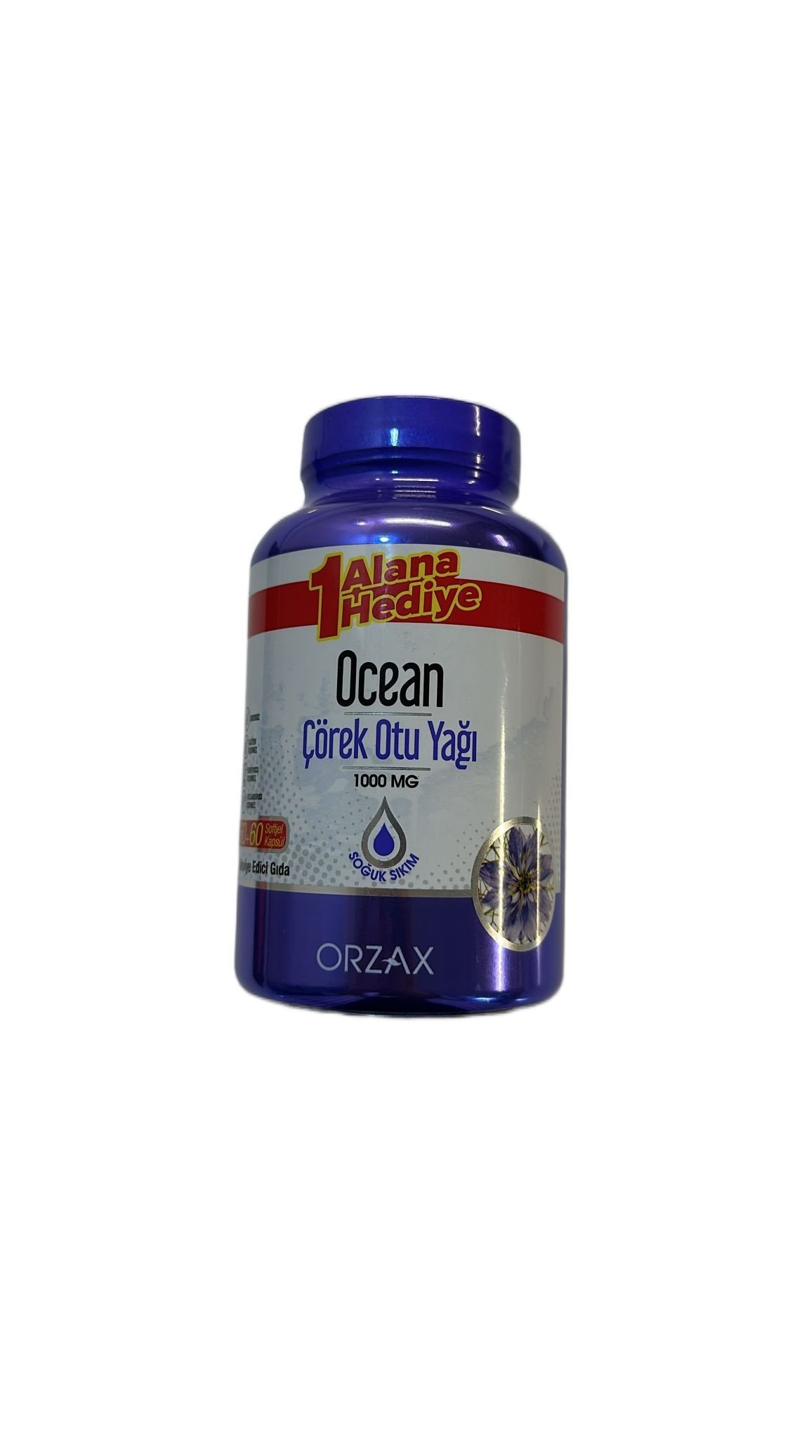 OCEAN ÇÖREK OTU YAĞI 60+60 TABLET