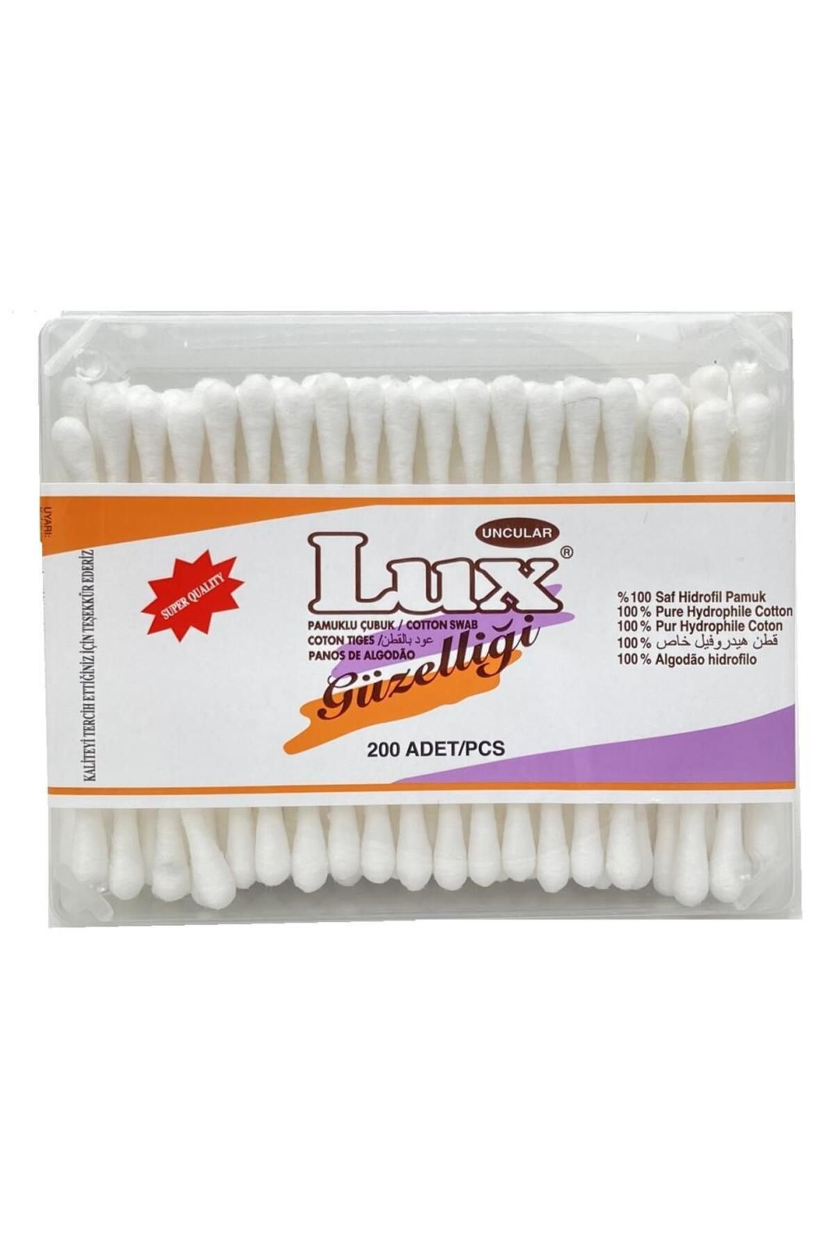 LUX PAMUK KULAK ÇUBUK KARE 200 LÜ