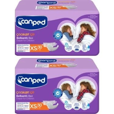 CANPED BELBANTLI HASTA BEZİ XSMALL 30'LU X 2 PAKET