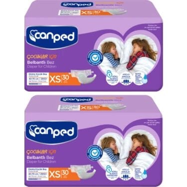 CANPED BELBANTLI HASTA BEZİ XSMALL 30'LU X 2 PAKET