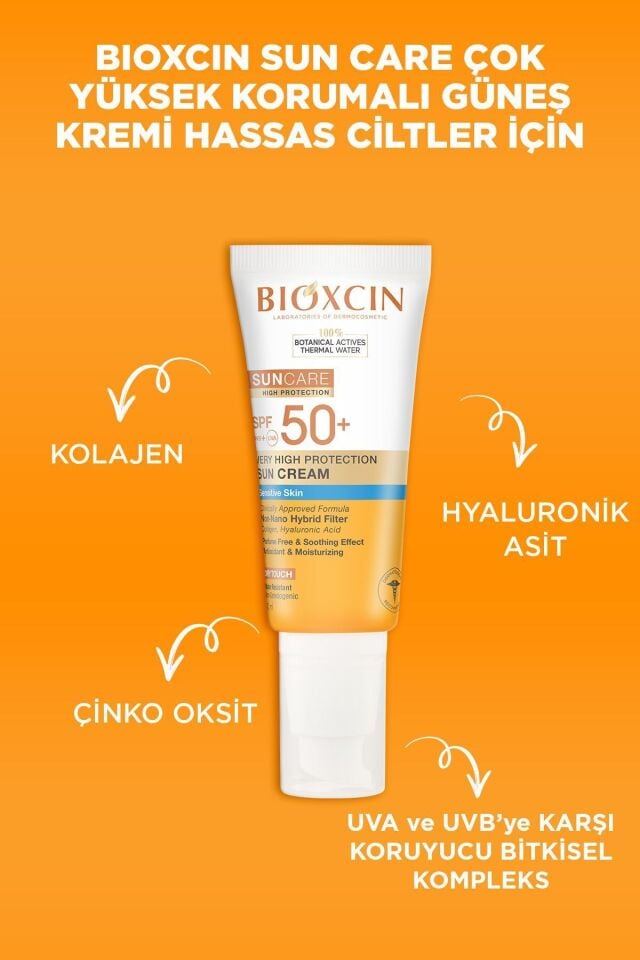 BİOXCİN SUNCARE GÜNEŞ KREMİ HASSAS SPF 50+ 50 ML