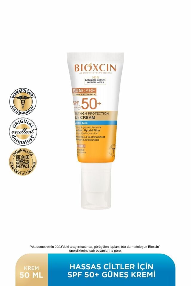 BİOXCİN SUNCARE GÜNEŞ KREMİ HASSAS SPF 50+ 50 ML