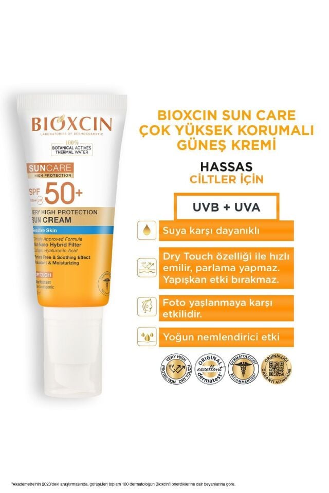 BİOXCİN SUNCARE GÜNEŞ KREMİ HASSAS SPF 50+ 50 ML