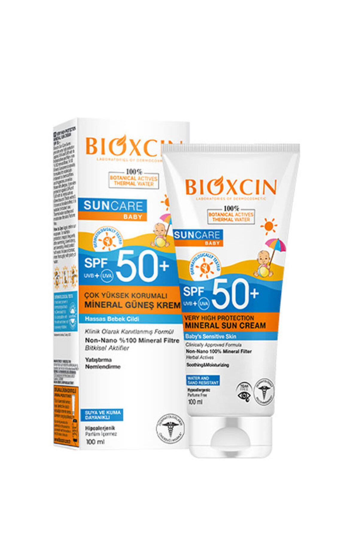 BİOXCİN SUN CARE BABY MİNERAL GÜNEŞ KREMİ SPF50+ 100 ML