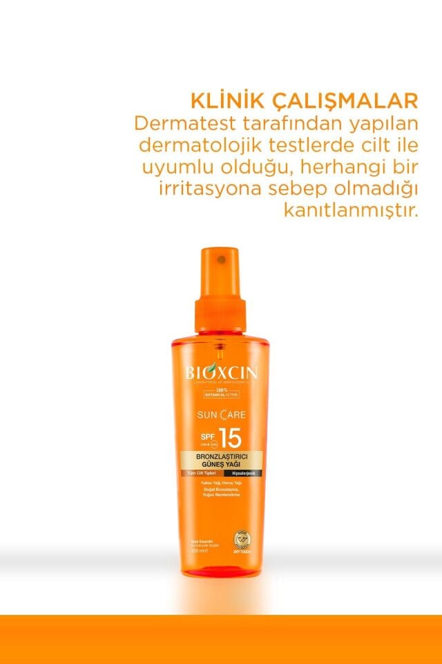 BİOXCİN SUN CARE BRONZLAŞTIRICI GÜNEŞ YAĞI SPF15 200 ML