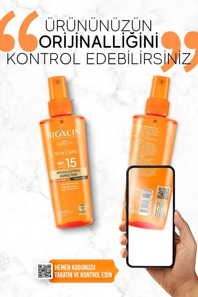 BİOXCİN SUN CARE BRONZLAŞTIRICI GÜNEŞ YAĞI SPF15 200 ML
