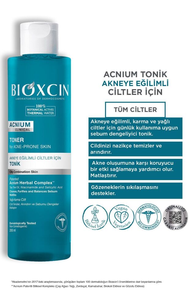 BIOXCIN ACNIUM TONİK 200ML