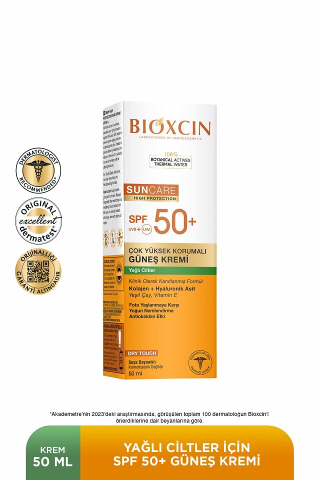 BİOXCİN SUNCARE KURU YAĞLI CİLTLER İÇİN KREM SPF50 50 ML + SPREY 200 ML - KOFRE