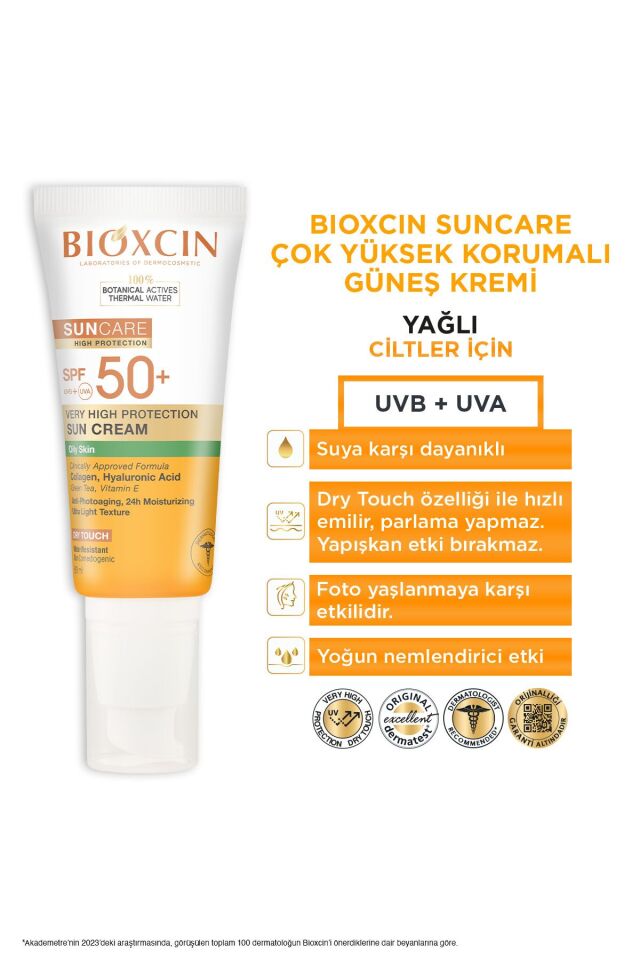 BİOXCİN SUNCARE KURU YAĞLI CİLTLER İÇİN KREM SPF50 50 ML + SPREY 200 ML - KOFRE