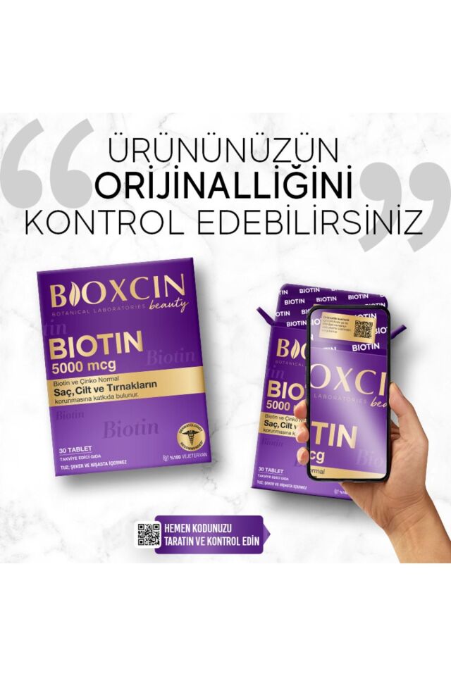 BİOXCİN BİOTİN 5000 MCG 30TB