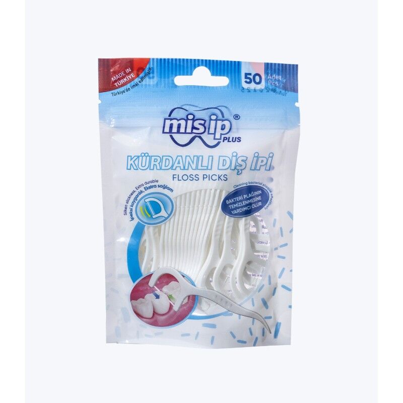 MİSİP KÜRDANLI DİŞ İPİ POŞET 50 Lİ