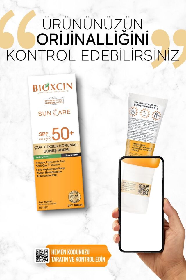 BİOXCİN CARE GÜNEŞ KREMİ YAĞLI CİLTLER SPF50+ 50 ML