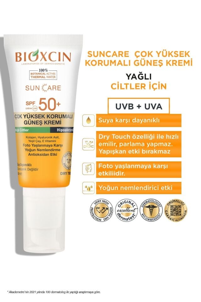 BİOXCİN CARE GÜNEŞ KREMİ YAĞLI CİLTLER SPF50+ 50 ML