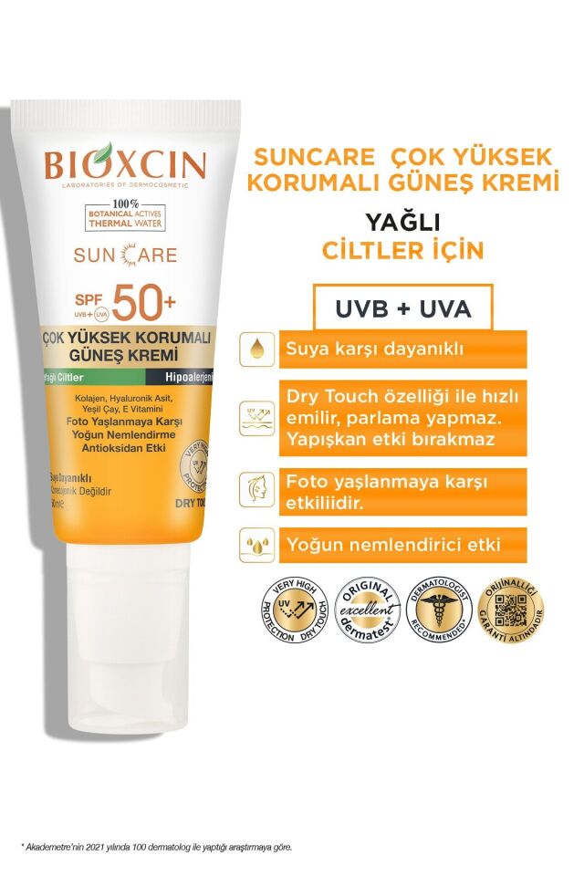 BİOXCİN CARE GÜNEŞ KREMİ YAĞLI CİLTLER SPF50+ 50 ML