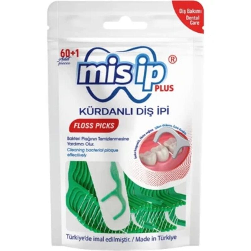 MİSİP KÜRDANLI DİŞ İPİ PLUS 60+1