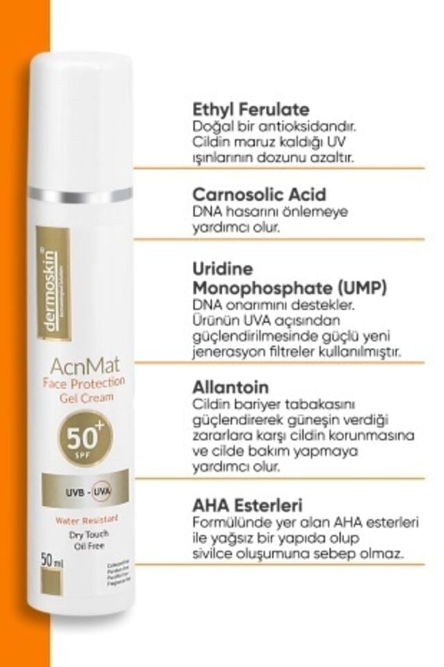 DERMOSKIN SUN SPF 50 AKNE MAT