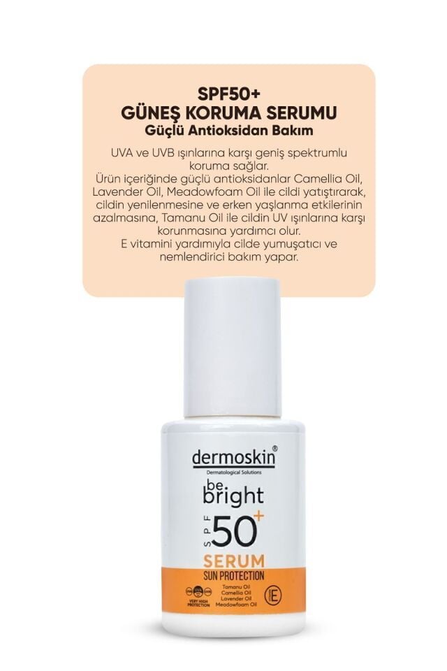 DERMOSKIN BE BRIGHT SUN PROTECTION SERUM SPF50+