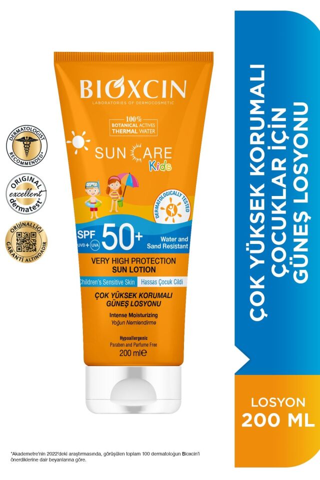 BİOXCİN SUNCARE KİDS LOSYON SPF50 200 ML