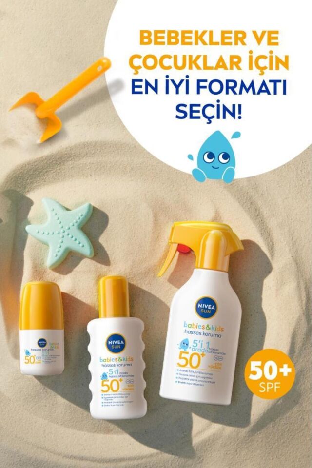 NİVEA BABY GÜNEŞ SPREYİ HASSAS GÜNEŞ KORUMASI EKSTRA SUYA DAYANIKLI SPF50 270 ML