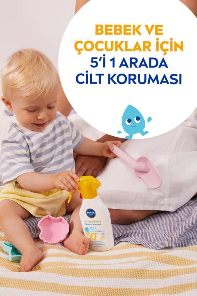 NİVEA BABY GÜNEŞ SPREYİ HASSAS GÜNEŞ KORUMASI EKSTRA SUYA DAYANIKLI SPF50 270 ML