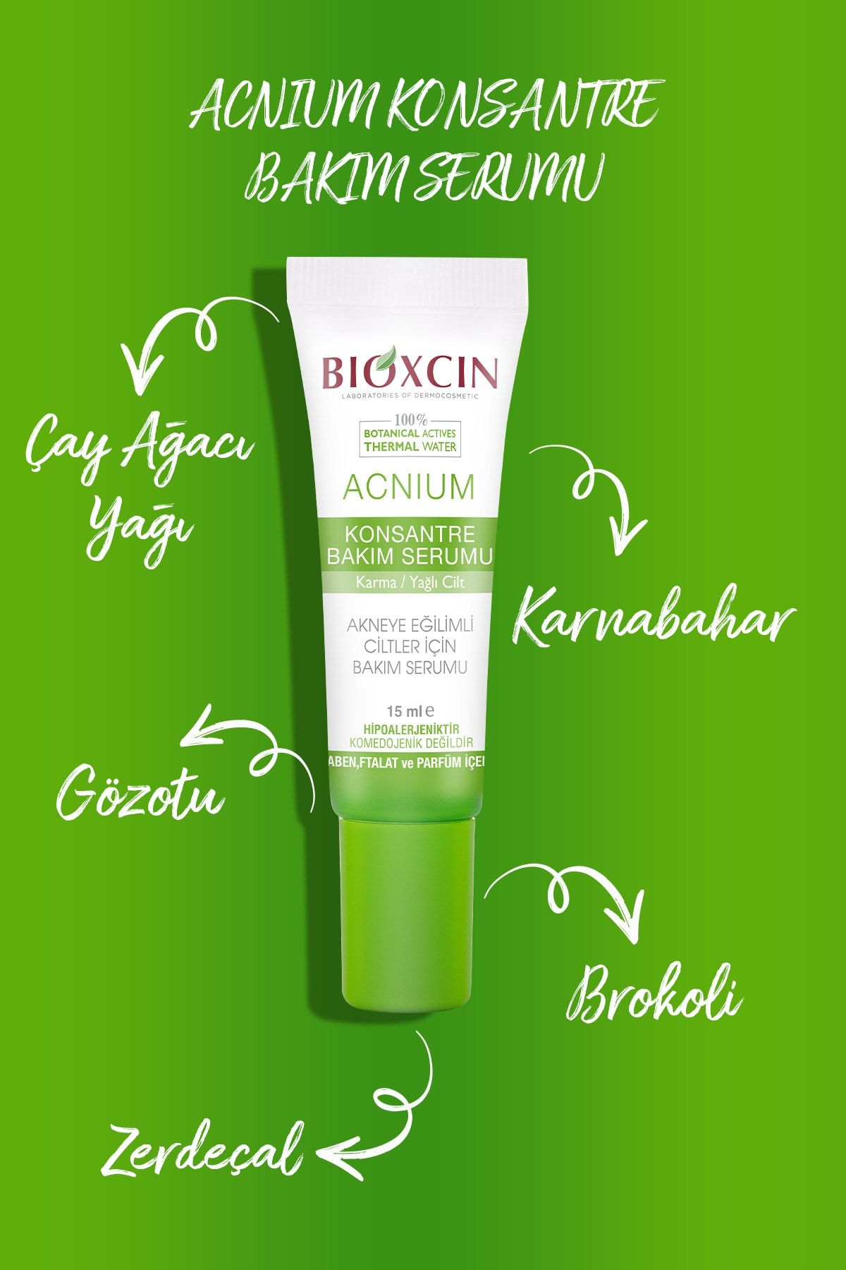 BİOXCİN ACNİUM KONSANTRE BAKIM SERUMU 15ML