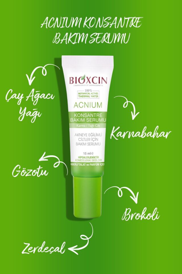 BİOXCİN ACNİUM KONSANTRE BAKIM SERUMU 15ML