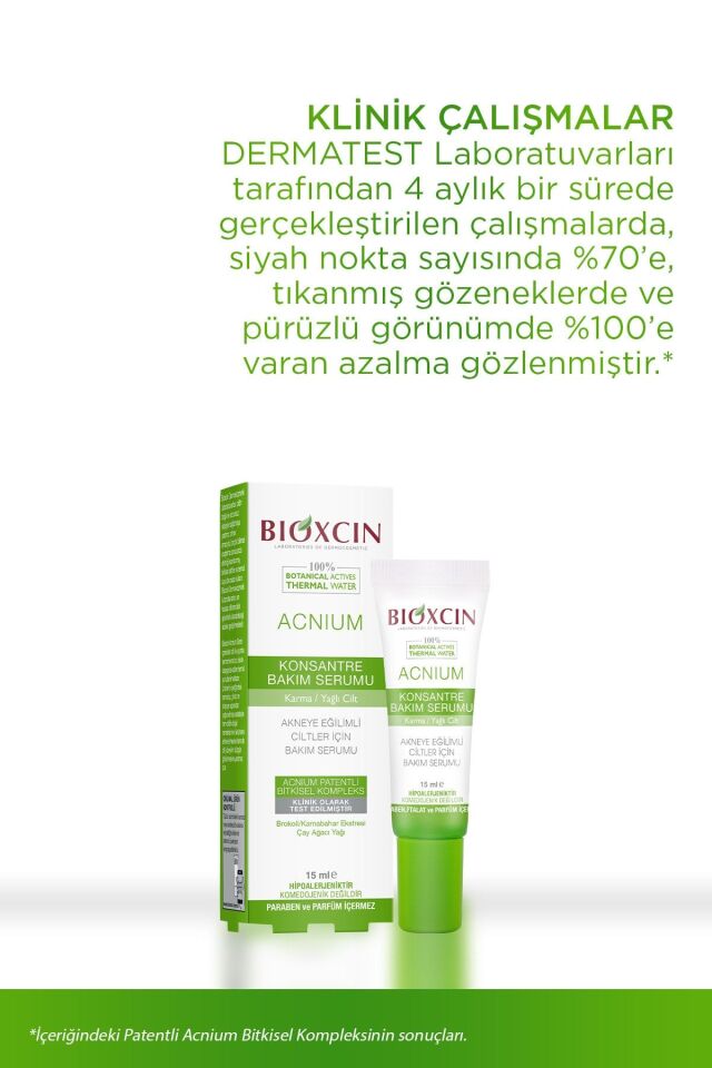 BİOXCİN ACNİUM KONSANTRE BAKIM SERUMU 15ML