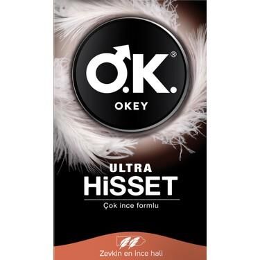 OKEY ULTRA HİSSET PREZERVATİF 10 LU
