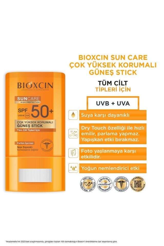 BİOXCİN SUN CARE GÜNEŞ STİCK SPF50 15 GR