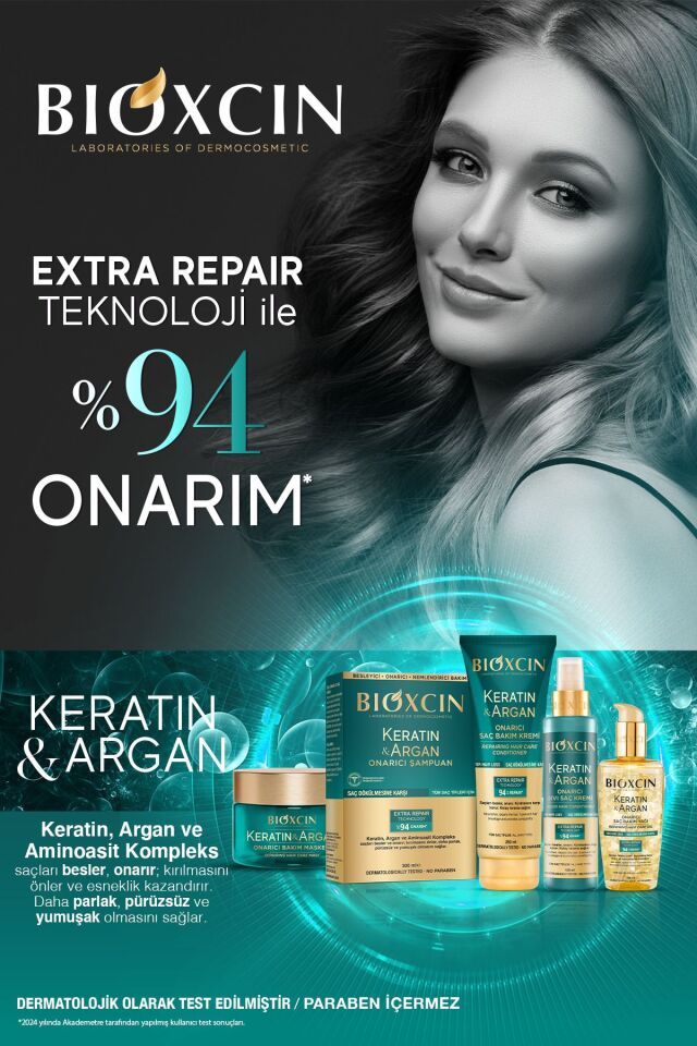 BİOXCİN KERATİN & ARGAN ONARICI BAKIM MASKESİ 225 ML