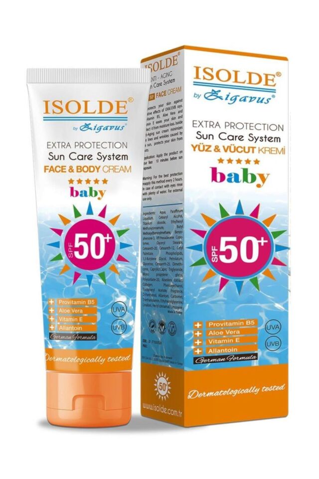 ISOLDE SPF 50 YÜZ VÜCUT BABY KREM 100 ML