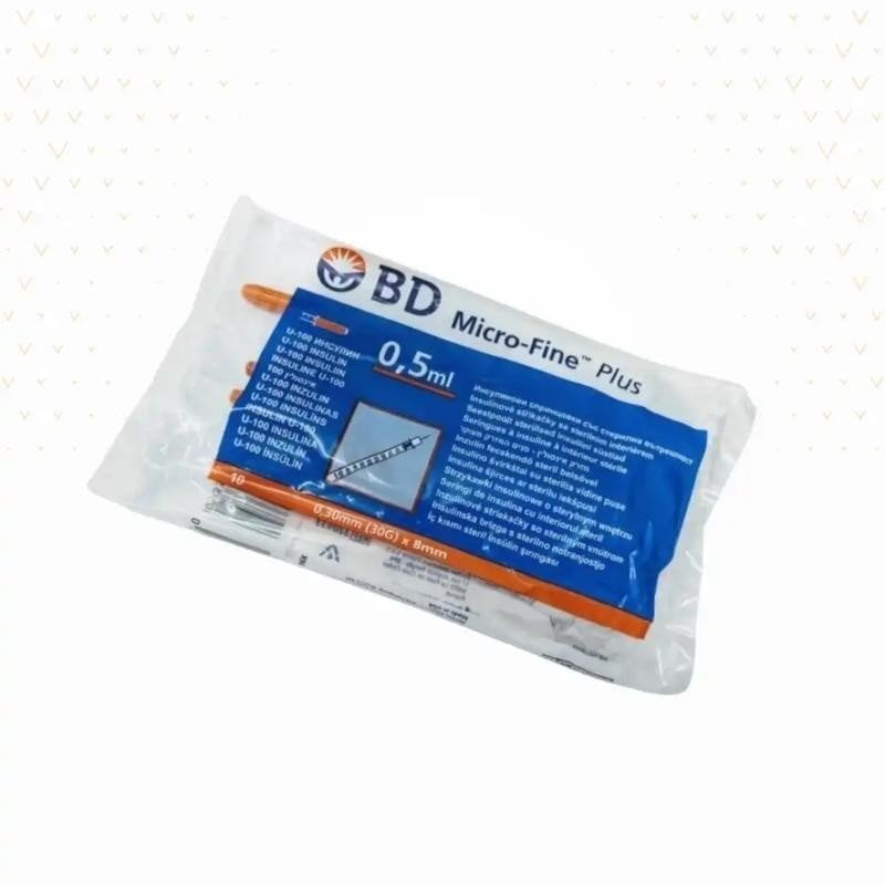 BD MİCRO-FİNE PLUS İNSÜLİN ENJEKTÖRÜ 0,5 ML 10'LU