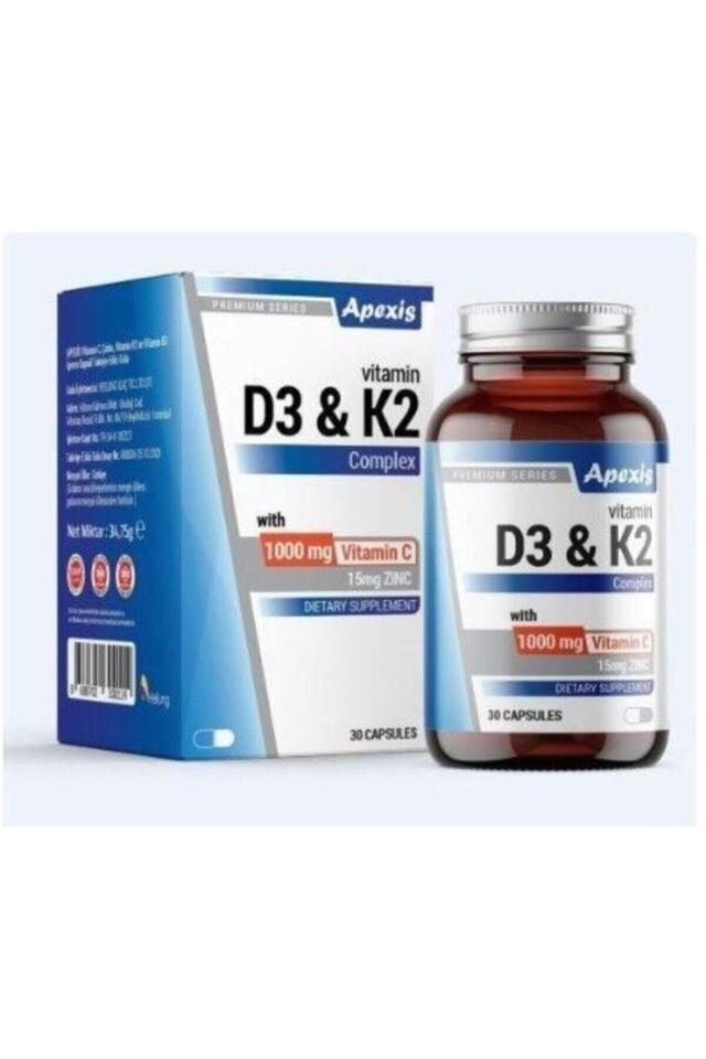 APEXIS VITAMIN D3&K2 COMPLEX 30 KP